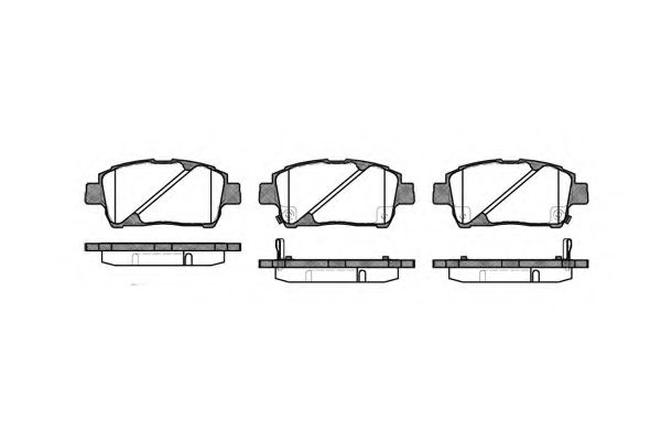 REMSA гальмівні колод. передн.  TOYOTA Yaris, Corolla  99- JAPANPARTS арт. 074002