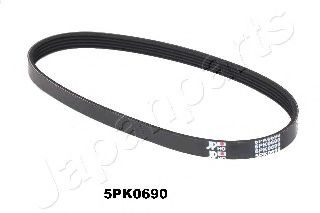 JAPANPARTS ремінь поліклиновий 5PK690 MAZDA 2 GATES арт. DV5PK0690