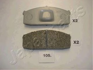 JAPANPARTS  гальмівні колодки передн. NISSAN BLUBIERD 80- ABS арт. PA105AF