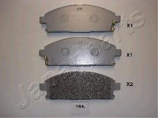 JAPANPARTS NISSAN гальмівні колодки передн. X-Trail 01- BREMBO арт. PA154AF