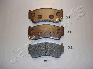 JAPANPARTS NISSAN гальмівні колодки передн. Almera,Suzuki Baleno 95- BREMBO арт. PA191AF