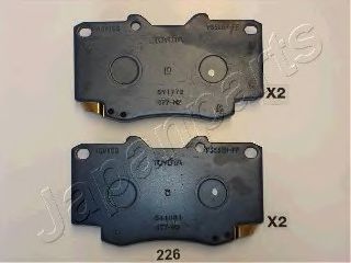 JAPANPARTS TOYOTA гальмівні колодки передні Hilux 06- NIPPARTS арт. PA226AF