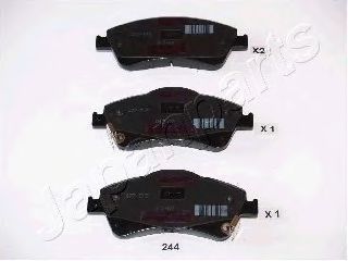 JAPANPARTS TOYOTA гальмівні колодки передн.Avensis 09-,Auris 07- JAPKO арт. PA244AF