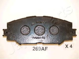 JAPANPARTS TOYOTA колодки гальмівні передн. Auris,Corolla,RAV-4 05- HERTHBUSSJAKOPARTS арт. PA269AF