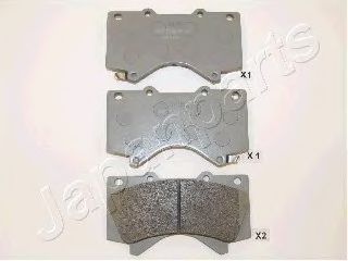 JAPANPARTS TOYOTA гальмівні колодки передн.Land Cruiser 4.7/4.5d 08- ABS арт. PA272AF