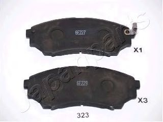 JAPANPARTS MAZDA гальмів.колодки передн.Ford Ranger,Mazda BT-50 99- TRW арт. PA323AF