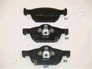 JAPANPARTS HONDA колодки гальм передн.Accord 08-,Civic 12- TOKO CARS арт. PA407AF