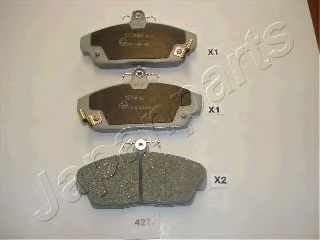 JAPANPARTS HONDA колодки гальмівні передні Concerto 1.5 16V 90- ASHIKA арт. PA427AF