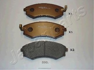 JAPANPARTS KIA колодки гальмівні передні Magentis 01- BOSCH арт. PA590AF