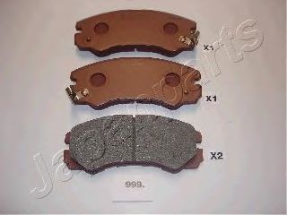 JAPANPARTS OPEL гальмівні колодки передні Frontera,Monterey -98 BREMBO арт. PA999AF