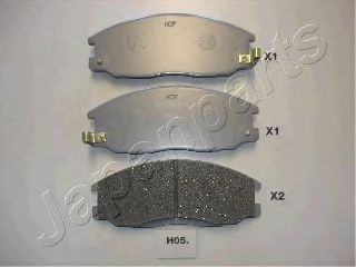 JAPANPARTS HYUNDAI гальмів.колод.передн.Santa Fe, Ssangyong Rexton II,Kyron,Actyon TRW арт. PAH05AF