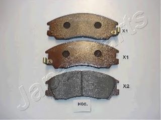 JAPANPARTS гальмівні колодки передн. HYUNDAI TERRACAN -06 NIPPARTS арт. PAH06AF