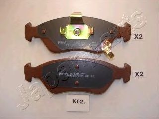 JAPANPARTS KIA гальмівні колодки передн.Clarus 96- NIPPARTS арт. PAK02AF