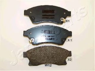 JAPANPARTS CHEVROLET гальмівні колодки передн.Aveo,Cruze,Opel Astra J 09- ASAM арт. PAW12AF