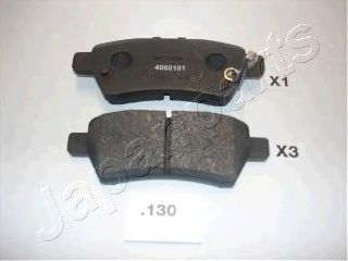 JAPANPARTS NISSAN гальмівні колодки задн. Pathfinder 05 - ABS арт. PP130AF