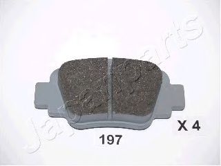 JAPANPARTS NISSAN гальмівні колодки задні Micra K11 92- NIPPARTS арт. PP197AF