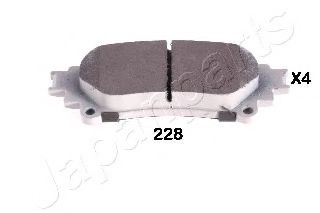 JAPANPARTS TOYOTA гальмівні колодки задн. Lexus IS 13-,RX 09-,Prius 12- METELLI арт. PP228AF