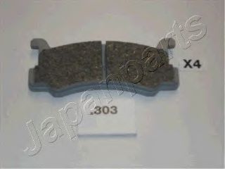 JAPANPARTS MAZDA колодки гальм. задні 323 1,6GT -93, MX-3/MX-5 ABS арт. PP303AF