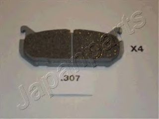 JAPANPARTS MAZDA гальмівні колодки задн.626 92-97, Xedos-6 92-96 BREMBO арт. PP307AF