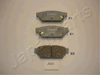 JAPANPARTS MITSUBISHI гальмівні колодки дискові задн.Carisma 95- ABE арт. PP504AF