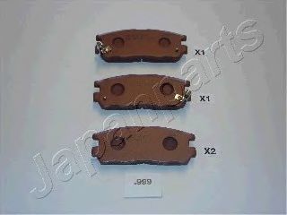 JAPANPARTS OPEL гальмівні колодки задн. FRONTERA A,B 2 NIPPARTS арт. PP999AF