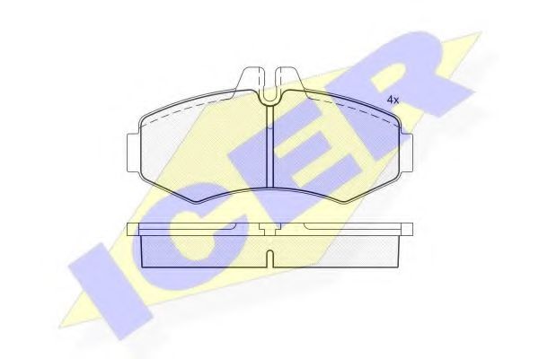 Комплект гальмівних колодок (дискових) LPR арт. 141288