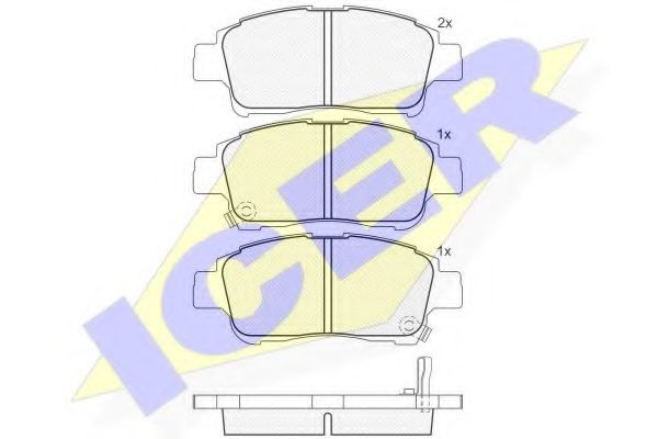 Комплект гальмівних колодок BLUEPRINT арт. 181304