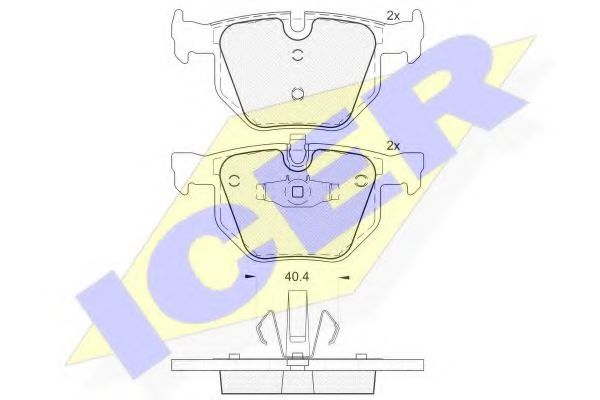 Комплект гальмівних колодок (дискових) BMW арт. 181739