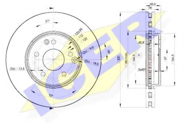 Диск гальмівний  арт. 78BD04112