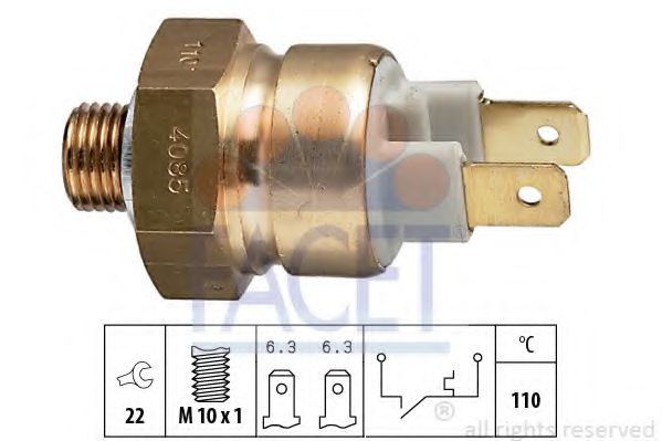 Датчик температури Audi 100/80/A6 1.6-2.3 85-98 ERA арт. 74085