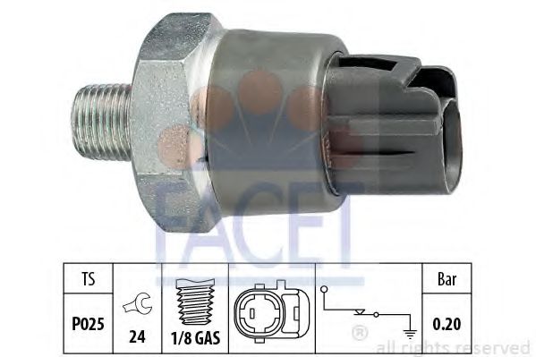 Датчик тиску оливи (0.2 bar) Toyota Corola/Camry 85- FAE арт. 70114