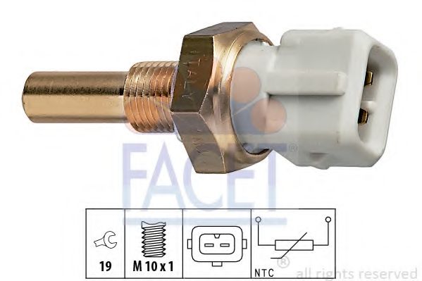 Датчик температури (білий) AUDI 80/100/VW Golf III 1.6-2.8 83-96 MEYLE арт. 73171