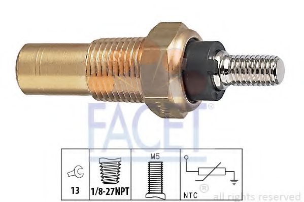 Датчик температури Escort/Fiesta/Mondeo 1.4-1.8 i/TD 86-00 HERTHBUSSELPARTS арт. 73124