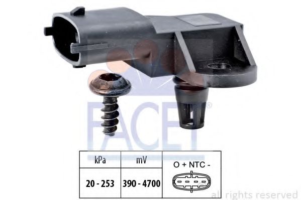 Датчик абсолютного тиску - MAP Sensor BOSCH арт. 103176