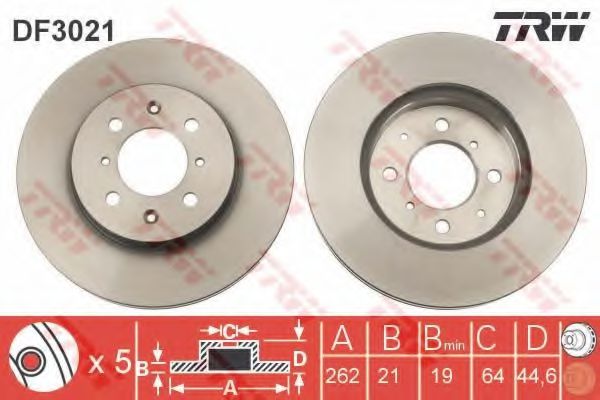 Р”РёСЃРє РіР°Р»СЊРјС–РІРЅРёР№ BREMBO арт. DF3021