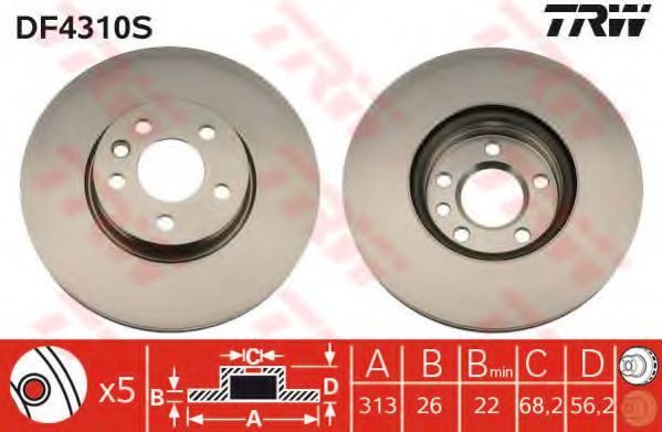 a_Диск гальмівний SEAT/VW Alhambra/Sharan/Transporter IV 16