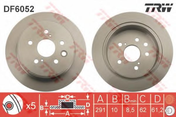 Р”РёСЃРє РіР°Р»СЊРјС–РІРЅРёР№ TOYOTA арт. DF6052