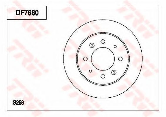 Гальмівний диск TOKO CARS арт. DF7680