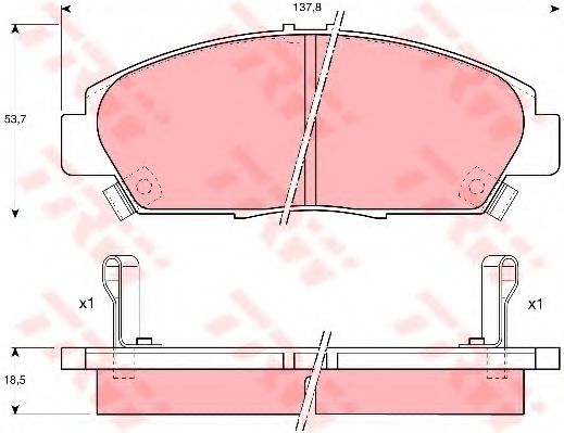 Гальмівні колодки BLUEPRINT арт. GDB1061