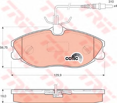 Гальмівні колодки ABS арт. GDB1194