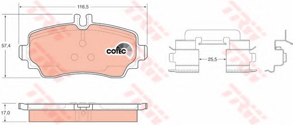 Гальмівні колодки BREMBO арт. GDB1293