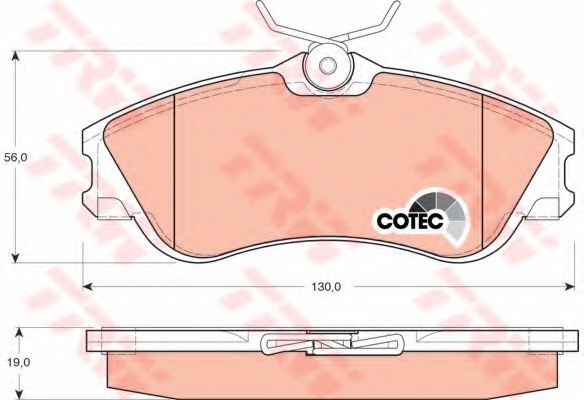 Гальмівні колодки BREMBO арт. GDB1295