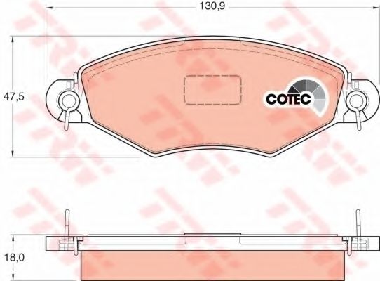 Гальмівні колодки BREMBO арт. GDB1361