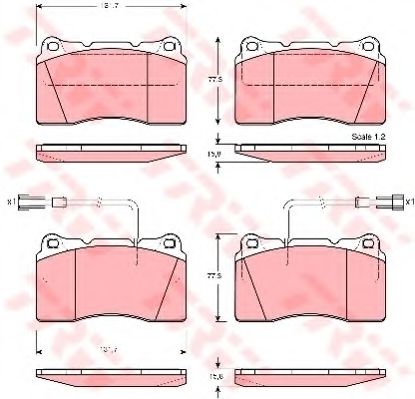 Гальмівні колодки, дискові METELLI арт. GDB1363