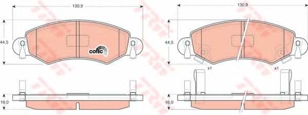 Гальмівні колодки BOSCH арт. GDB1420