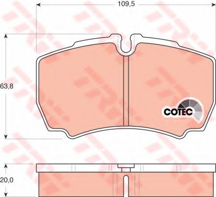 Гальмівні колодки, дискові MEYLE арт. GDB1535