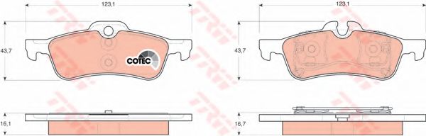 Гальмівні колодки, дискові BOSCH арт. GDB1561