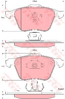 Гальмівні колодки KAMOKA арт. GDB1576