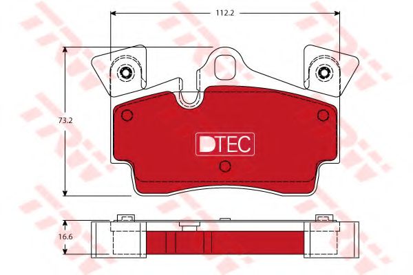 Гальмiвнi колодки дисковi Audi Q7/VW Touareg 2.5D-6.0D 02- TEXTAR арт. GDB1652DTE