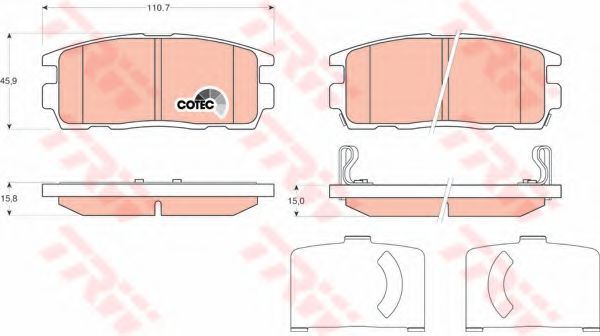 Гальмiвнi колодки дисковi Opel Antara/Chevrolet Captiva 06- BLUEPRINT арт. GDB1716